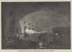 Malerische Skizzen von London, Die Adelphi-Trockenbögen von John Wykeham Archer
